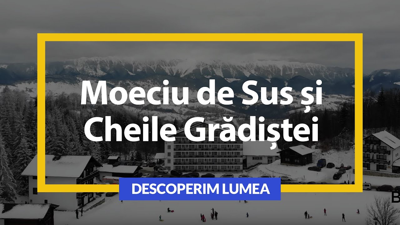 Moeciu de Sus și Cheile Grădiștei văzute din aer [ DJI Mavic Air 4K ]