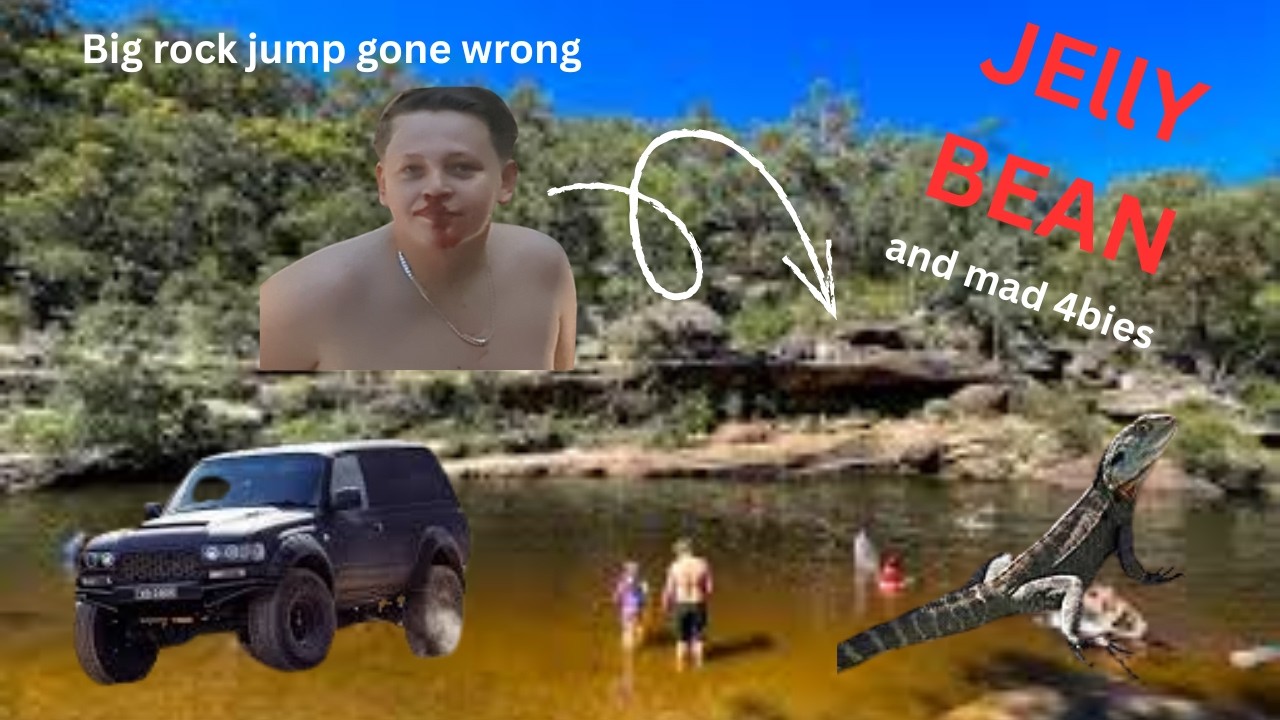 Crazy aftermath of a rock jump (jelly bean vid)