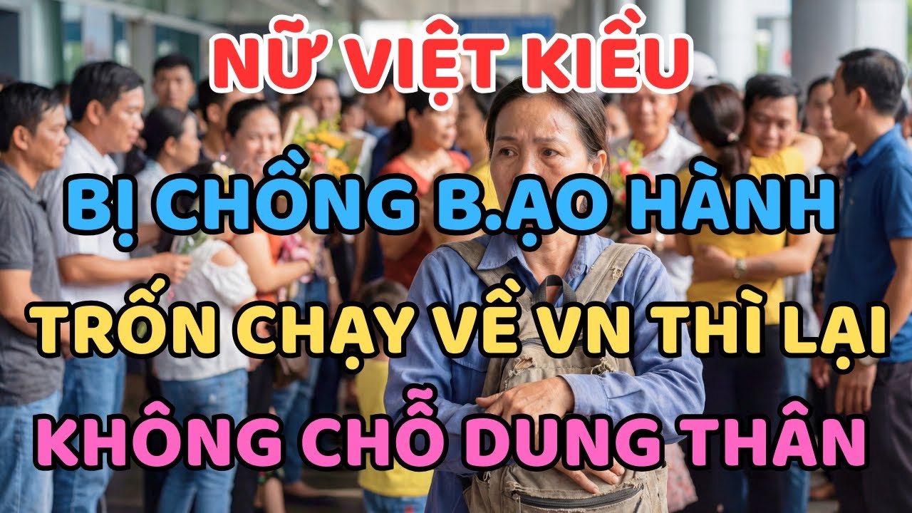 VIỆT KIỀU MỸ BỊ CHỒNG NGOẠI QUỐC B.Ạ.O HÀNH, TRỐN CHẠY VỀ VIỆT NAM THÌ LẠI KHÔNG CHỖ DUNG THÂN