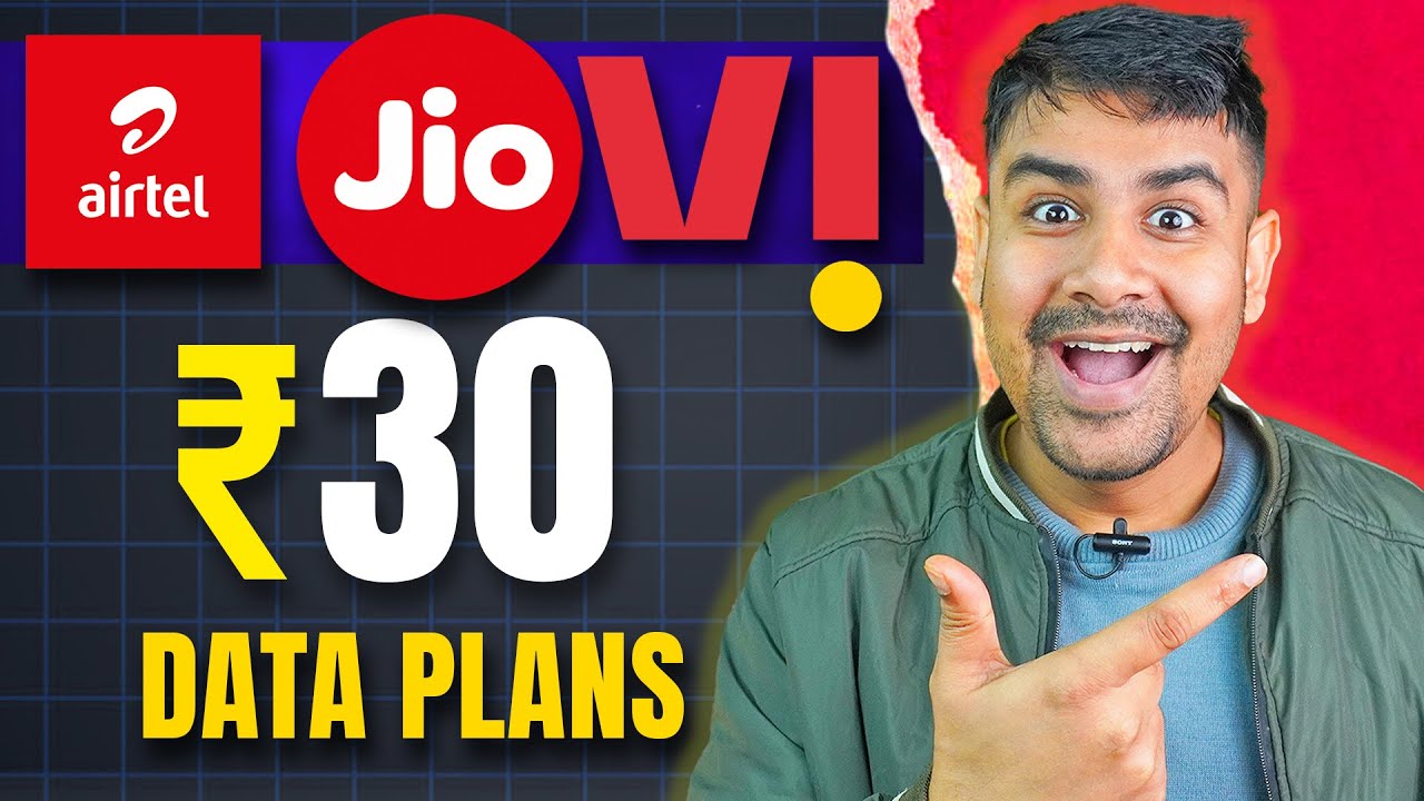 Jio, Airtel, Vi - Cheap Data Only Plans - ₹11, ₹33, ₹48