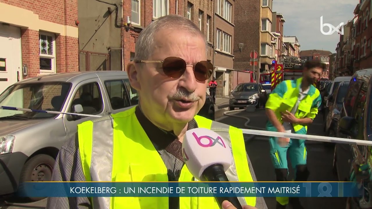 L'incendie est maîtrisé à Koekelberg, trois pompiers blessés