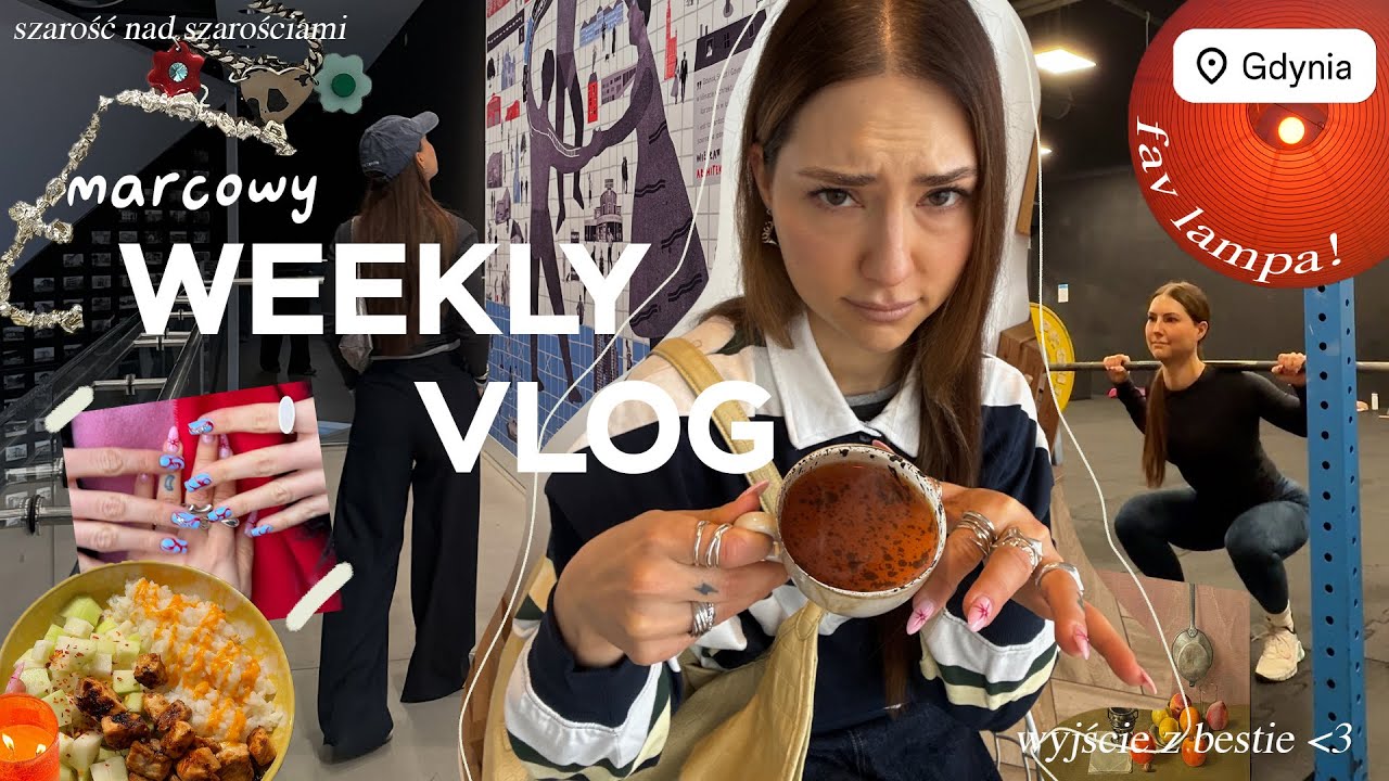 WEEKLY VLOG🌷/ pora na bieganie / gotowanie / szare Trójmiasto / wieczorna pielęgnacja🌙 / te batony
