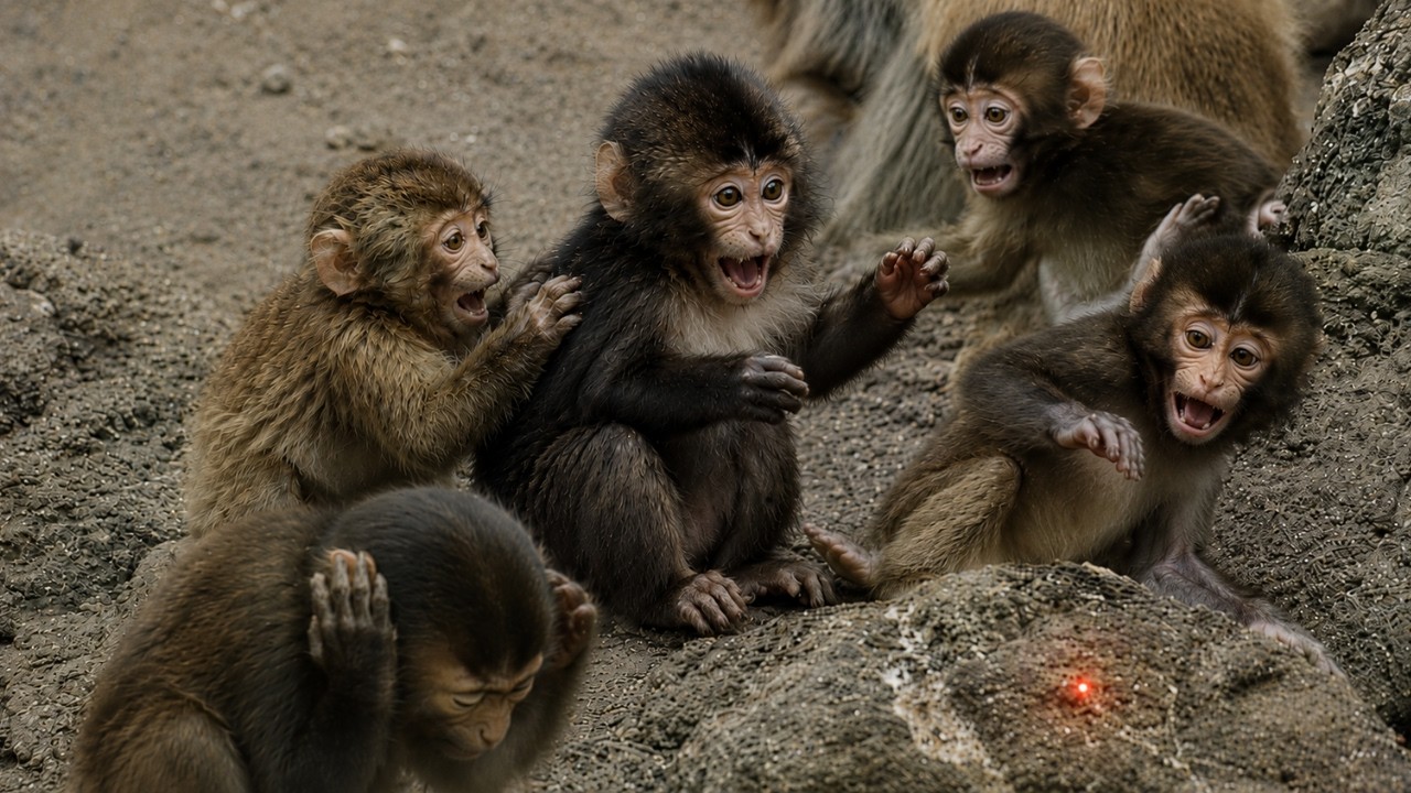 Дом Punch the Monkey столкнулся с инцидентом с лазерной указкой 🐒🚨