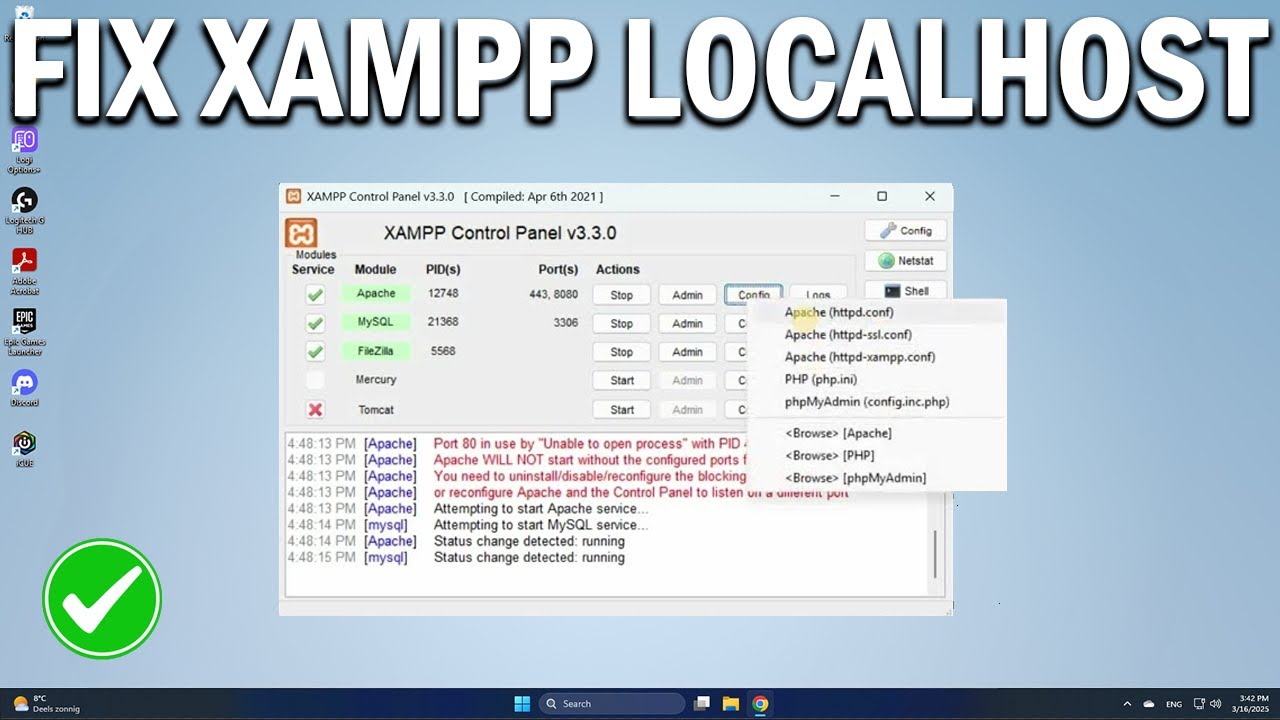 How To Fix XAMPP Localhost Refused to Connect Error - Easy Fix