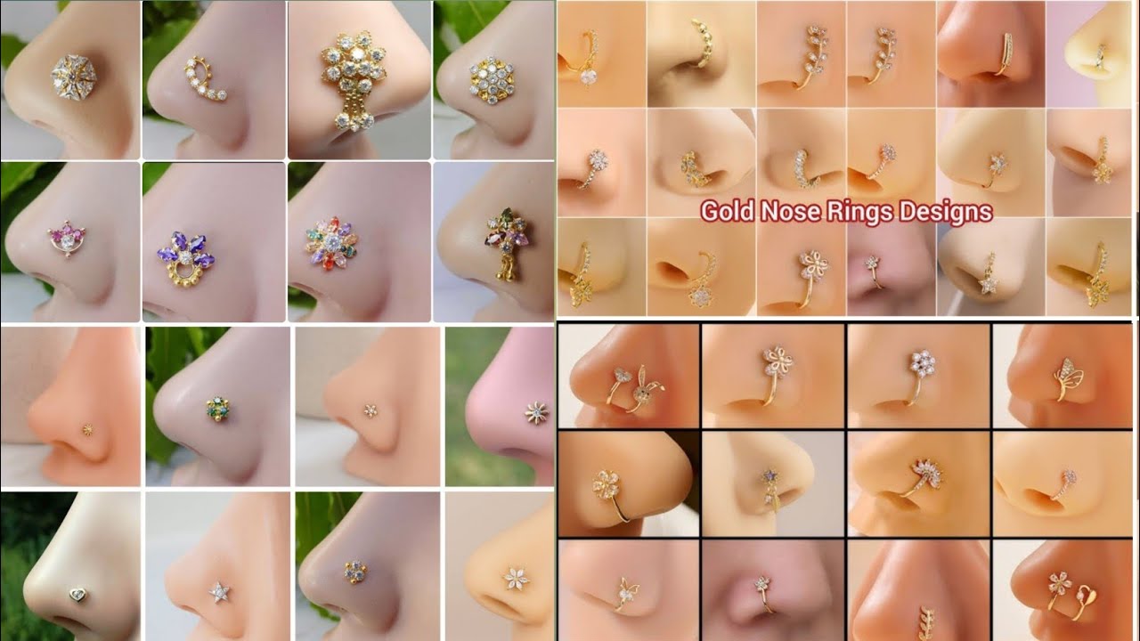 Latest Gold Nose Ring Design 2024 / Gold Nose Ring New Design /Gold Nose Pin Designs |
