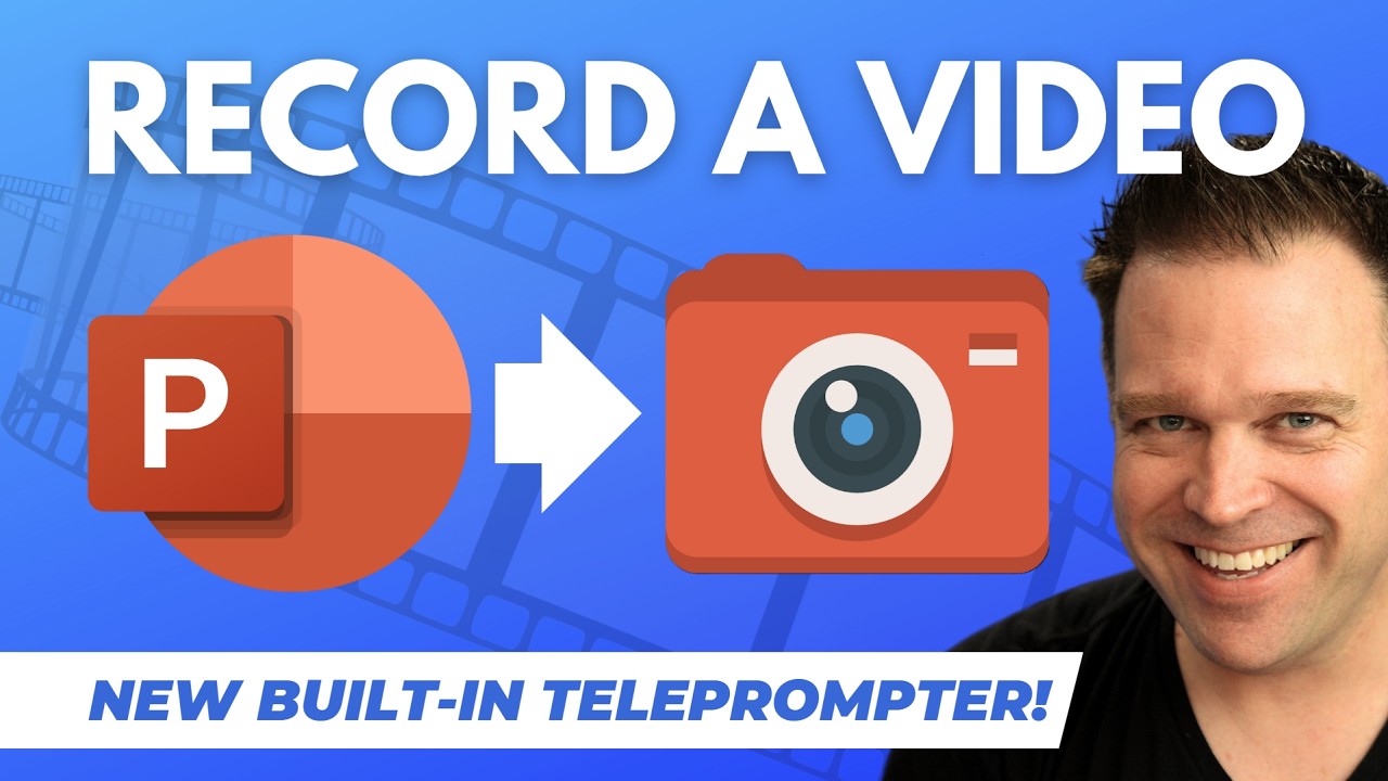 Как сделать видео с помощью рекордера PowerPoint и встроенного телесуфлера
