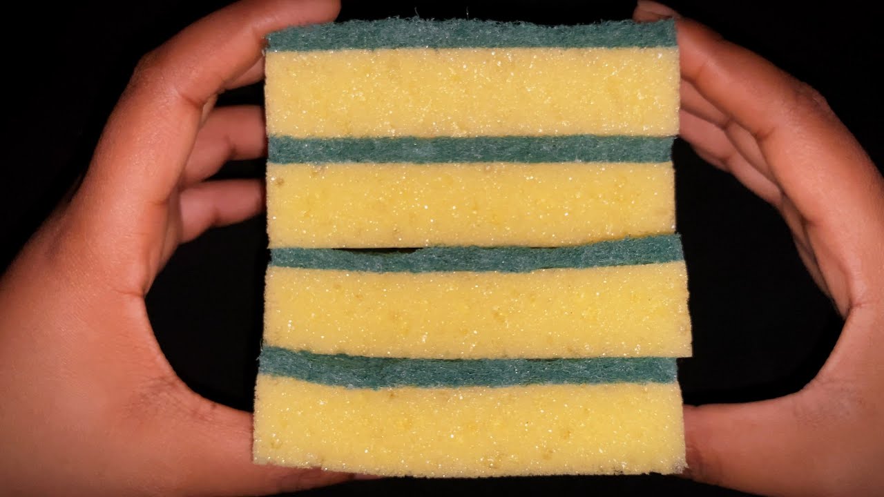 Dry sponges ripping ☁️ // ASMR SPONGE RIPPING
