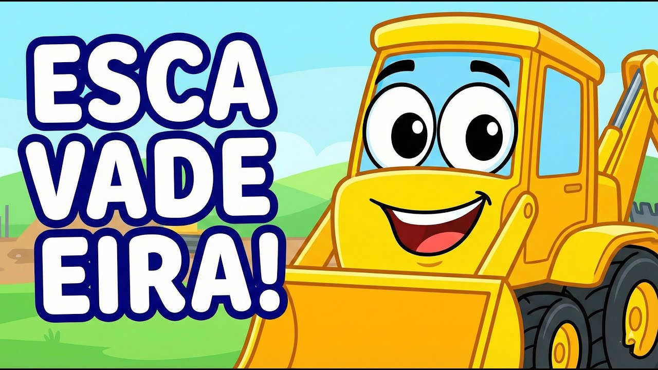 Escavadeira Amiguinha 🚜 | Música Infantil Divertida | Crianças 2–6