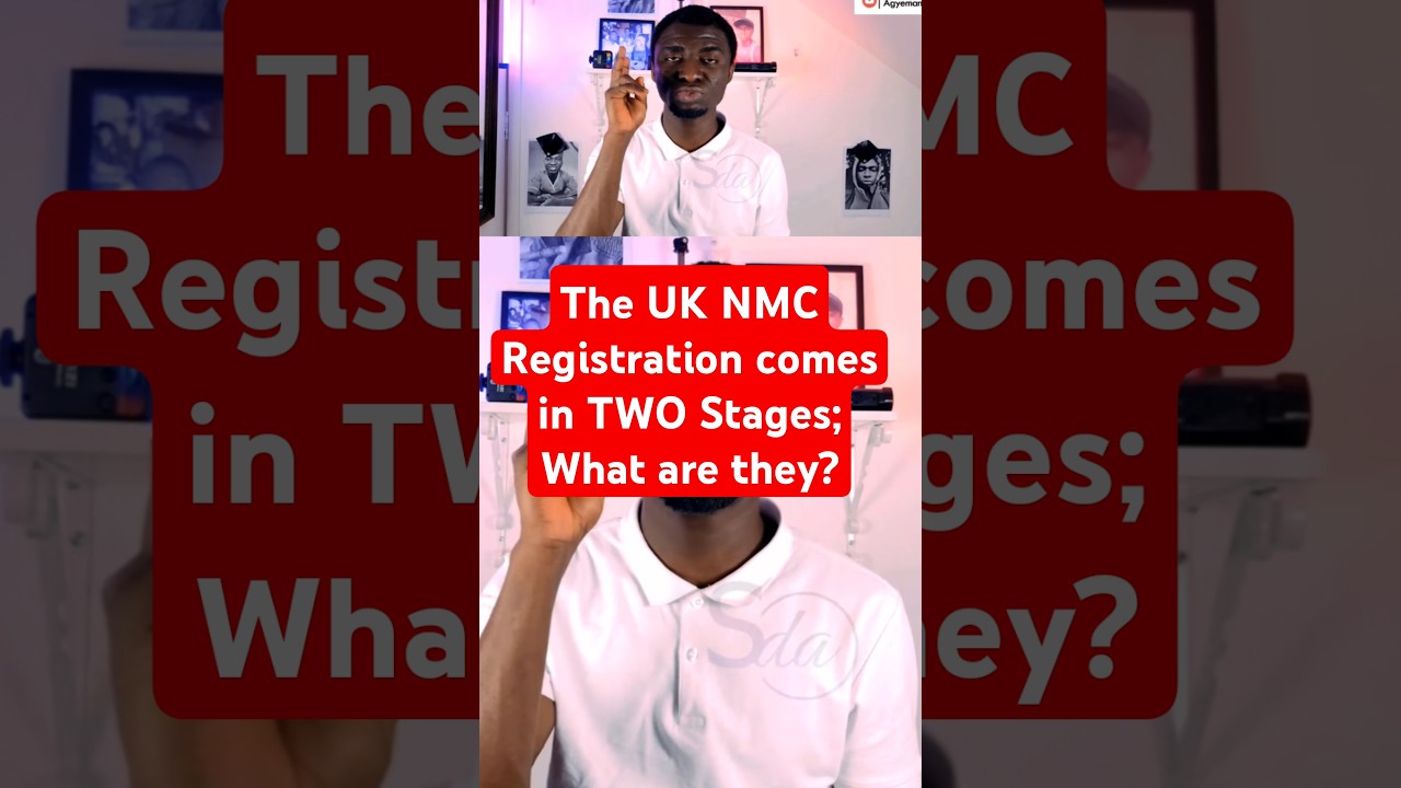 The UK NMC Registration comes in TWO Stages; What are they? #nhsscotland #uknursingjobs #uknmc