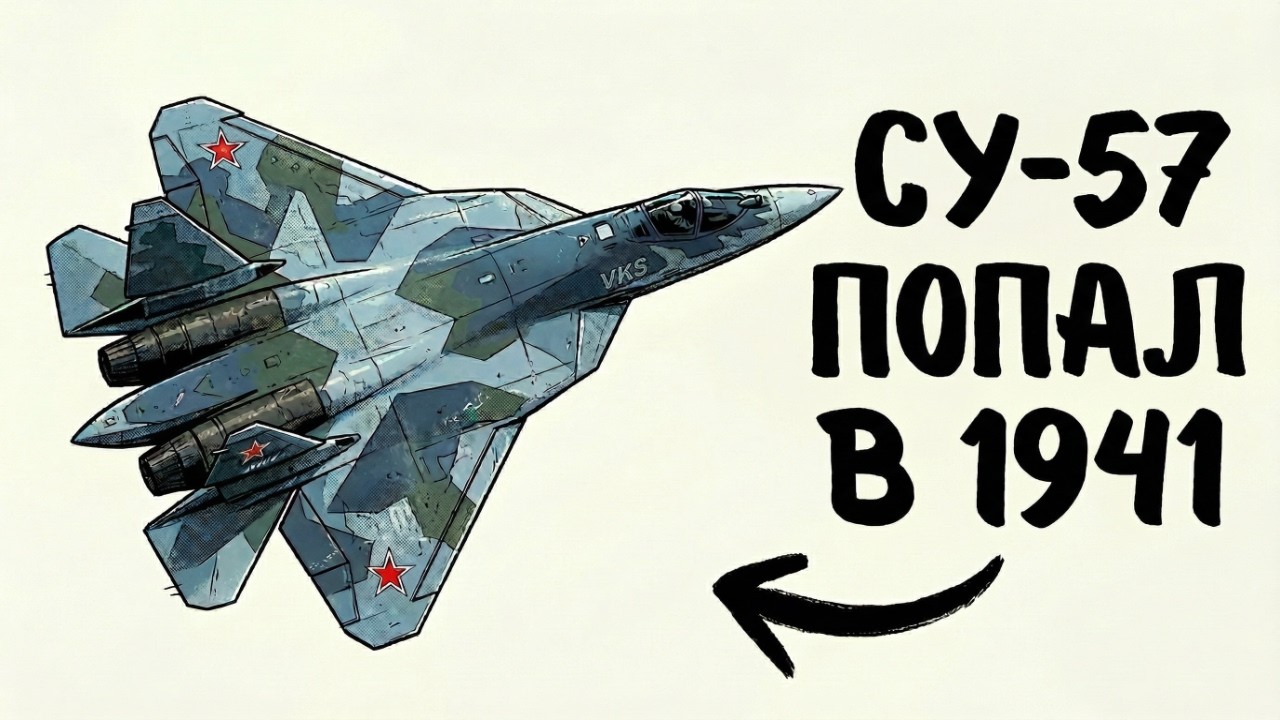 ЧТО ЕСЛИ Современный Истребитель Су-57 попал в 1941 год?