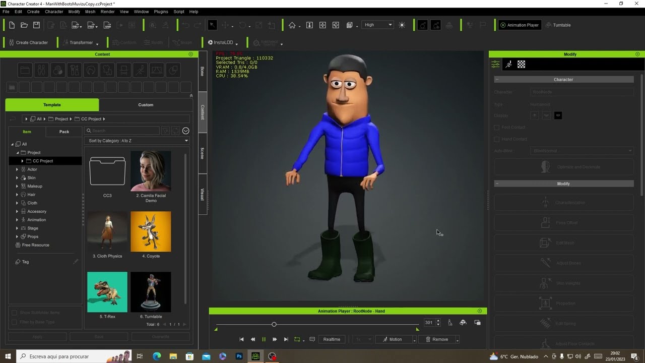 Customized Muvizu Character in Iclone 8 CC4