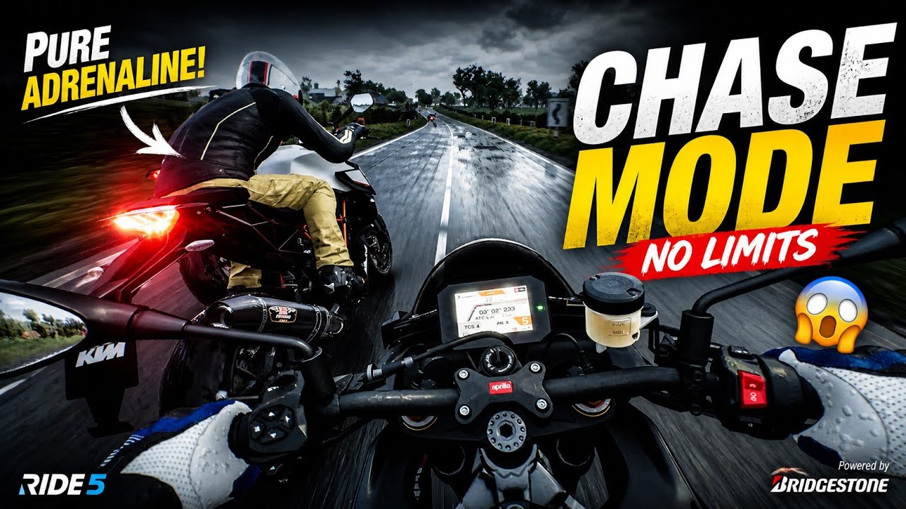 Extreme chasing all super bikes In the road😡🏁