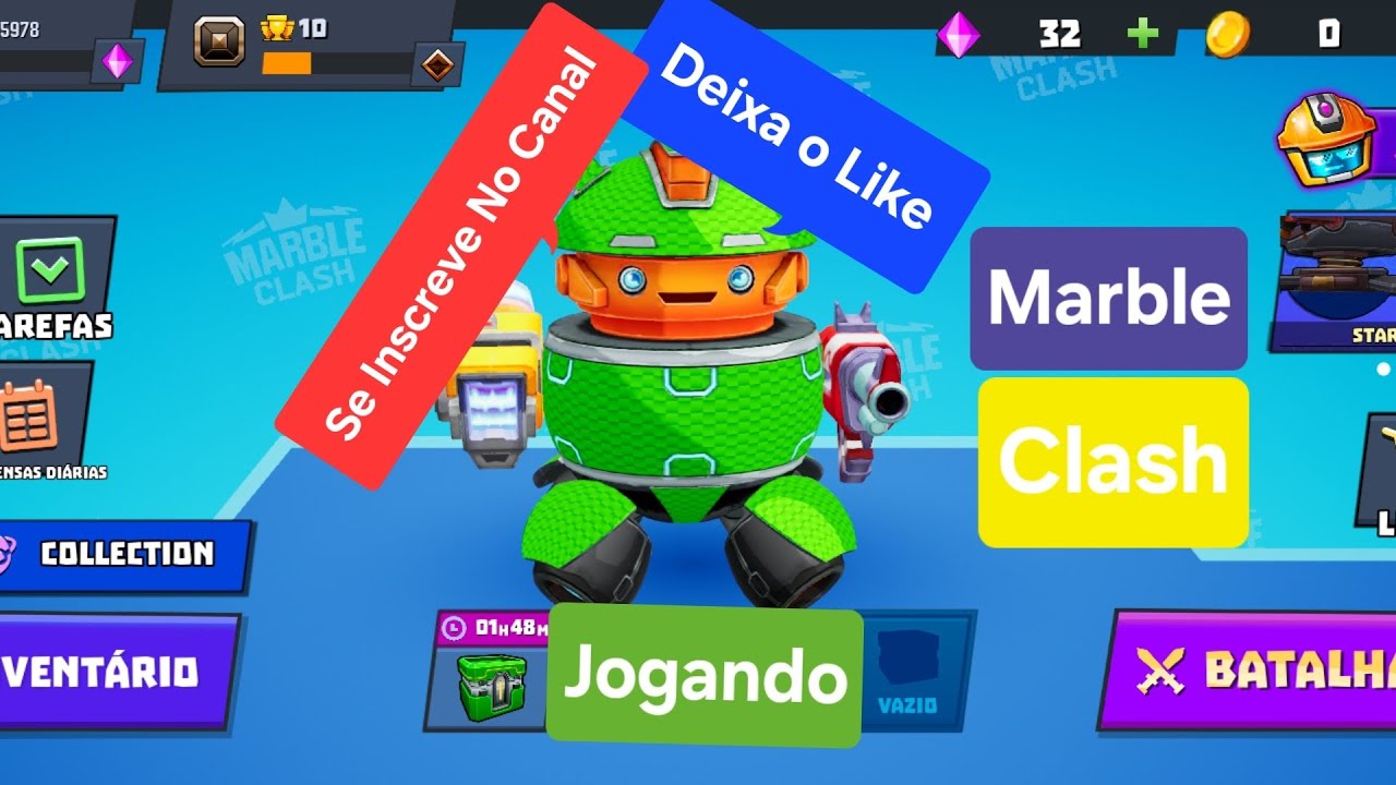 Jogando Marble Clash