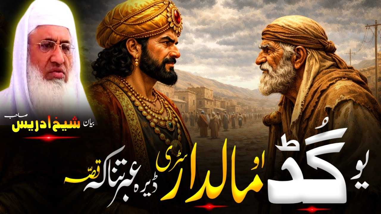 Pashto Bayan | Molana sheikh idrees Sahib bayan | یو شل او مالدارہ سڑی قصہ 