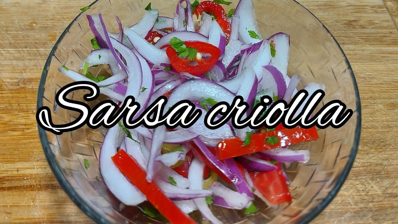 Como preparar sarsa criolla/receta peruana/receta f&aacute;cil.