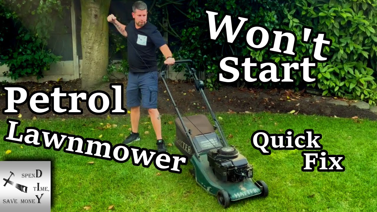 Petrol lawnmower won't start. Quick and easy fix for free