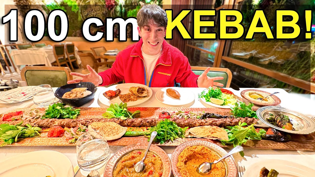 HO ORDINATO 1 metro di KEBAB in un ristorante a ISTANBUL