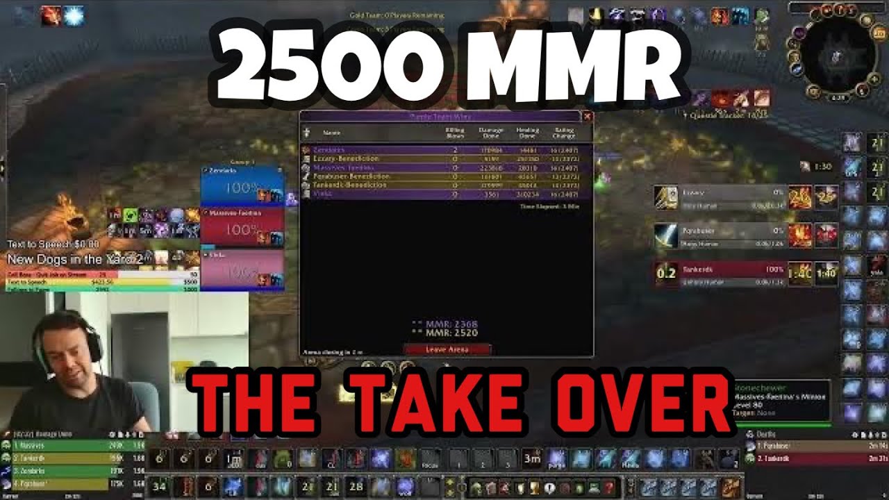 Zendark And Massives TAKE OVER The Ladder (2500MMR+ Ele/DK/Hpal 3v3)