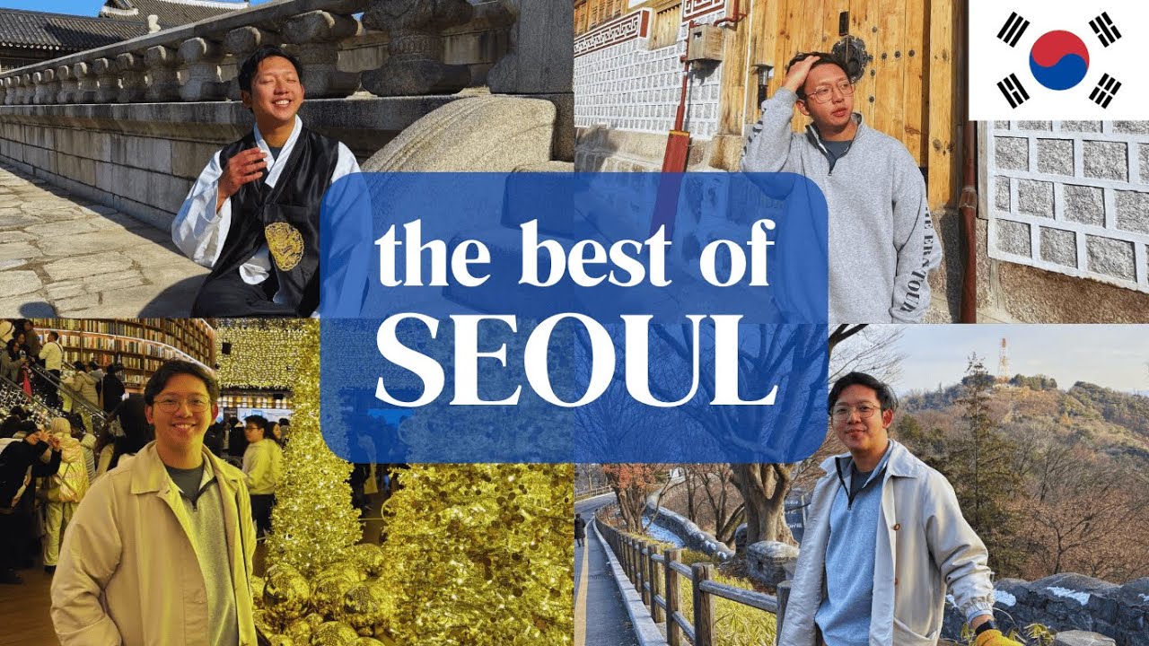 WINTER SEOUL | group tour day 1: Gyeongbokgung, Bukchon Hanok, N Seoul, COEX • RJ Tries to Travel