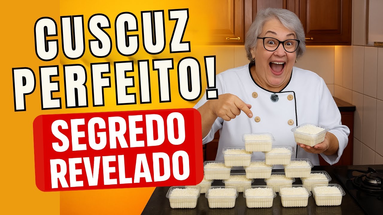 O Melhor Cuscuz de Tapioca Cremoso (Fácil, Rápido e Lucrativo!)