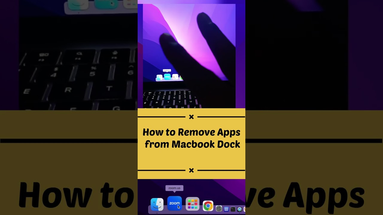 Как удалить приложения из Dock на MacBook | #шорты