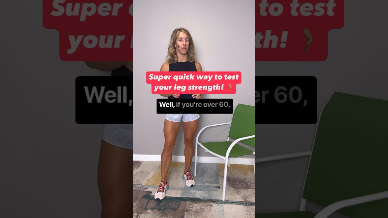 Test your leg strength in 30 seconds if you&rsquo;re over 60 | prevent sarcopenia