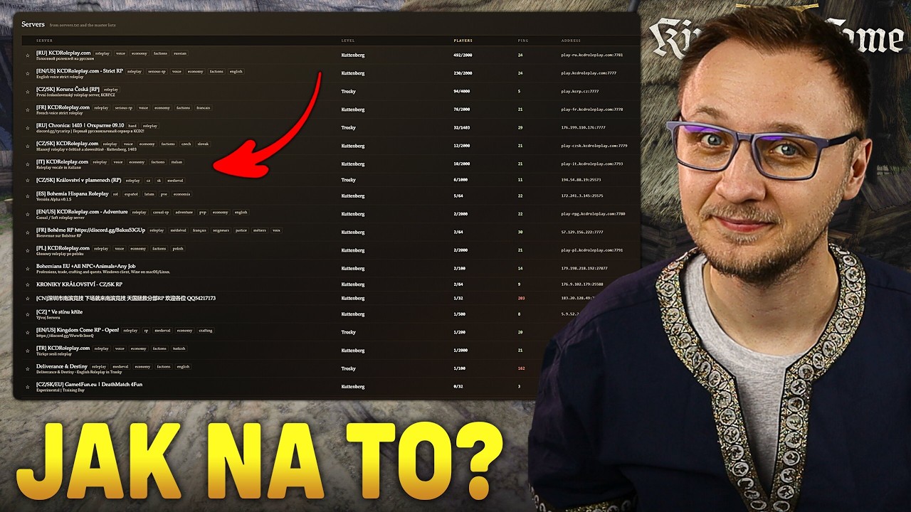 Jak zapnout KCD 2 multiplayer?