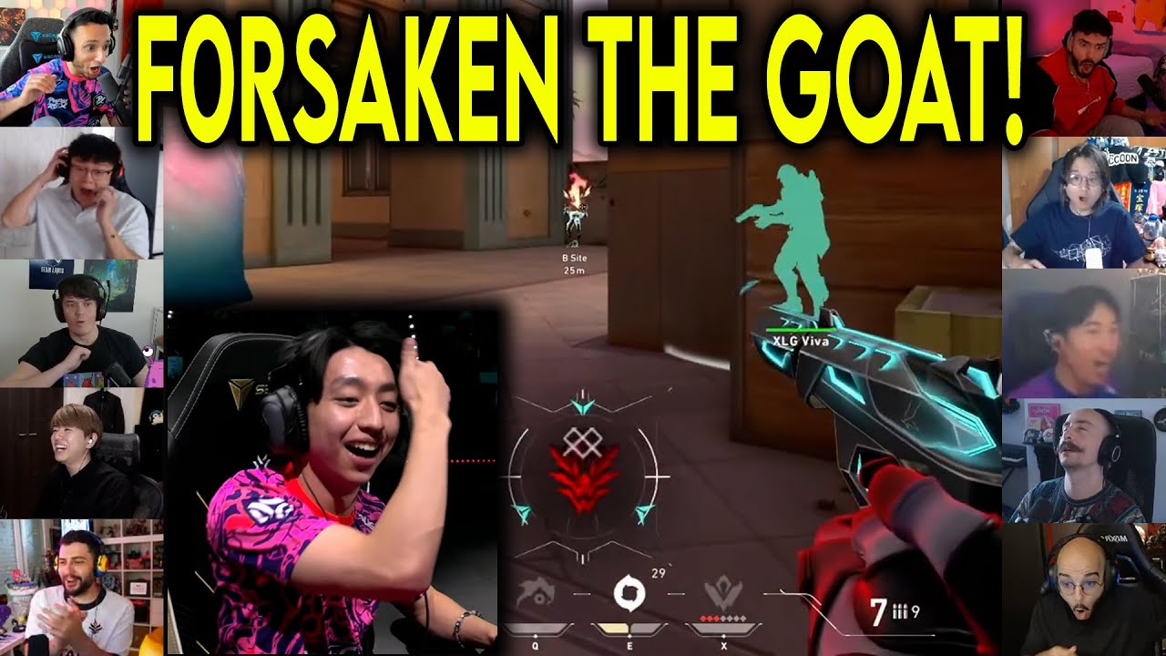 Valorant Streamers Reacts To PRX f0rsakeN Insane 4k To CLUTCH Against XLG In VCT Champions 2025