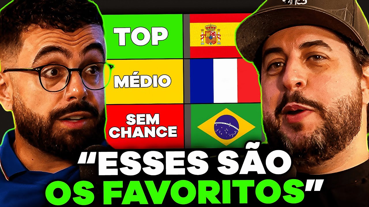quem são os FAVORITOS da COPA DO MUNDO 2026? (com Edu Futirinhas)