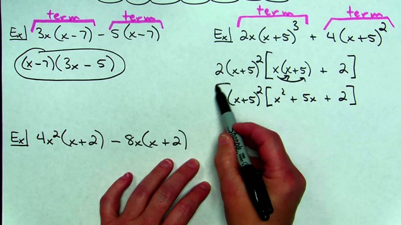 Factoring Out A Binomial