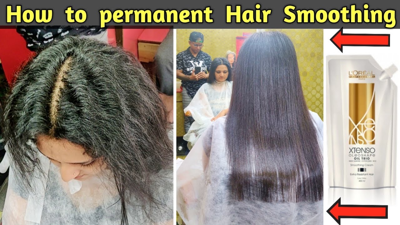 How to Hair Smoothing/Straightning/Rebonding/Regrowth Hair /step by step/Rohit Haircut Tutorial