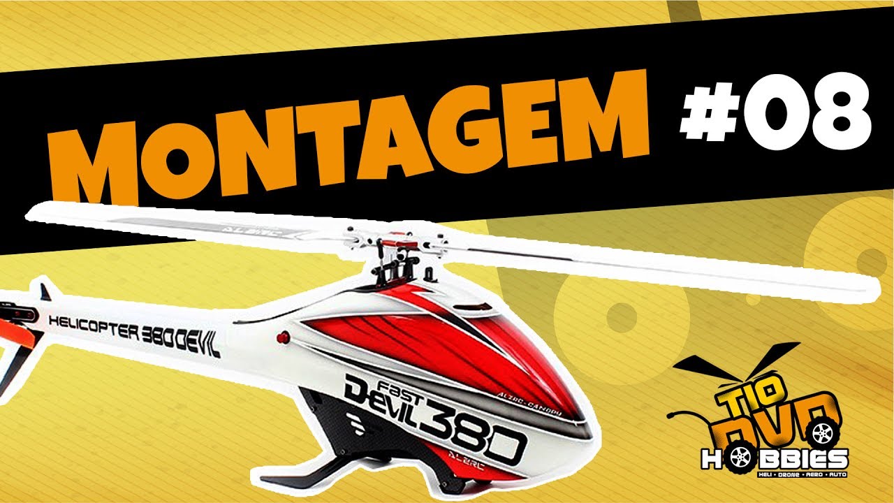 Helicóptero ALZRC DEVIL 380 FAST - SETUP KBAR + ESC - Montagem #08