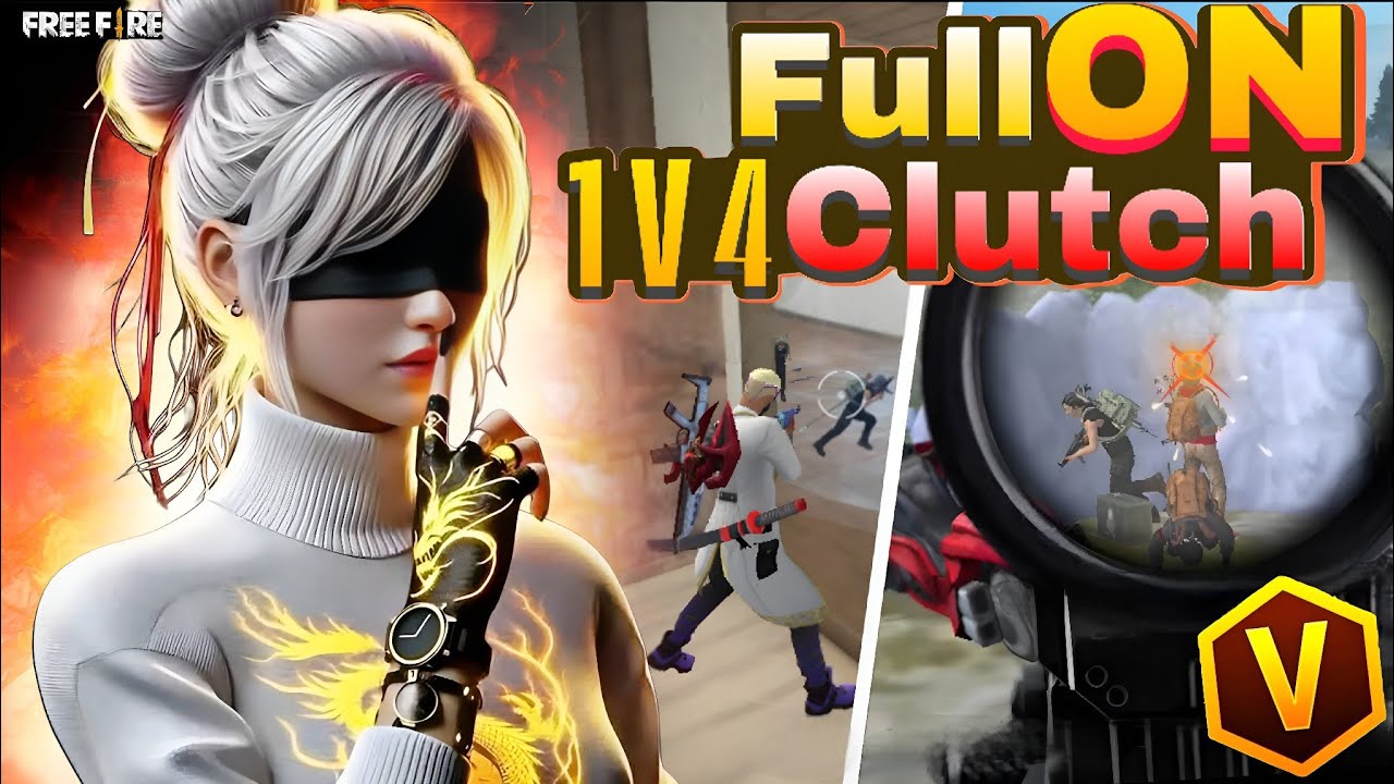 H@cker Like 1v4 Clutches 🔥 Fastest Solo vs Squad Gameplay | Free Fire