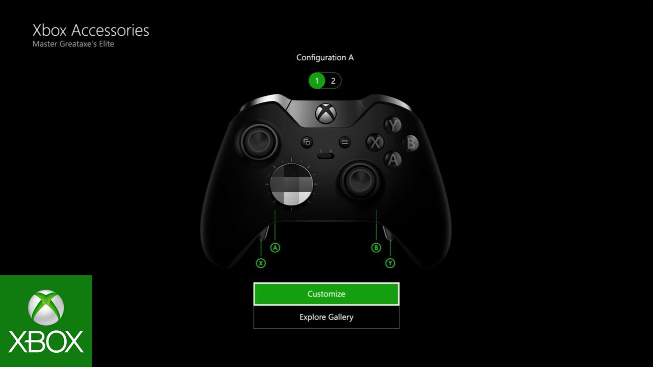 Xbox Elite Wireless Controller &ndash; Customization with the Xbox Accessories App