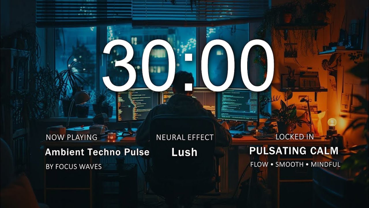 ⚡30 Minute Focus - Deep Groove Focus Beats | Productivity Booster