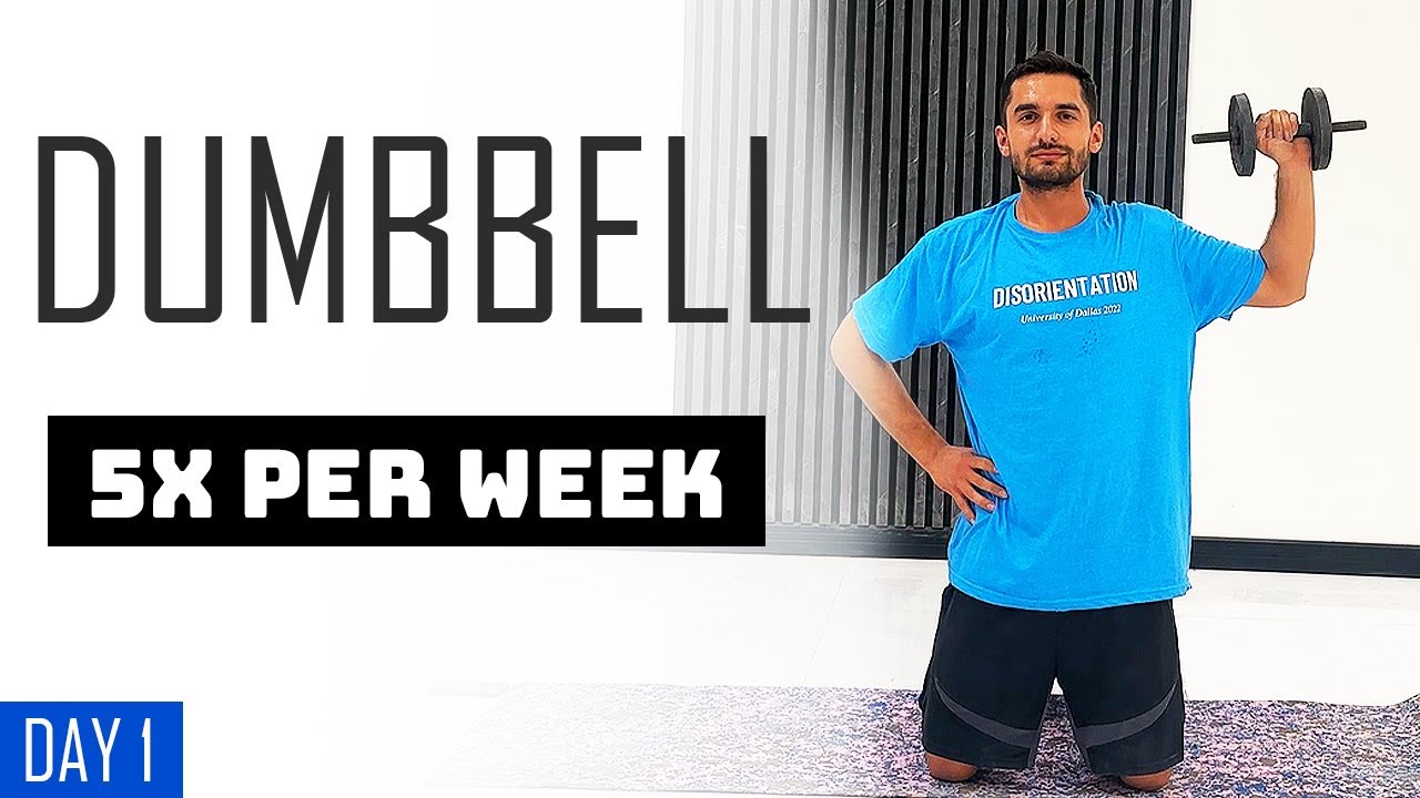Day 1 | Dumbbell Full Body Workout | 5-Day Program