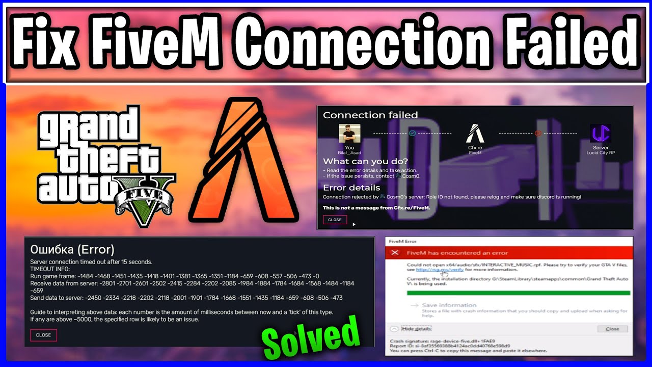 How to Fix FiveM Fetching Error | FiveM Connection Failed | FiveM Has Encountered Error (JUNE 2022)