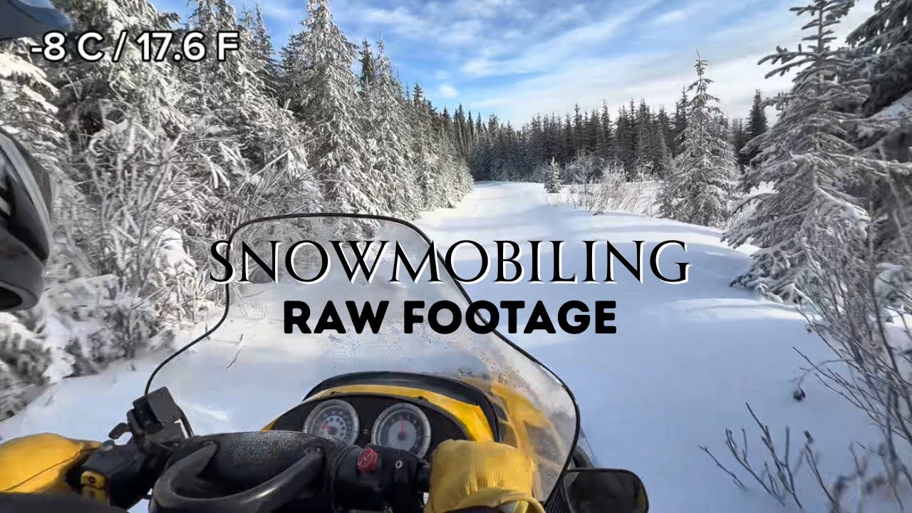 Raw Snowmobile Trail Ride in Deep Snow | Kamloops BC (No Music)