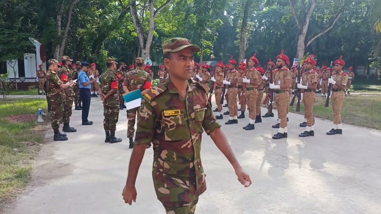 বিএনসিসি ব্যাটালিয়ন ক্যাম্পিং ২০২৩ সুন্দরবন রেজিমেন্ট সি- কোম্পানি আন্ত ড্রিল প্রতিযোগিতা