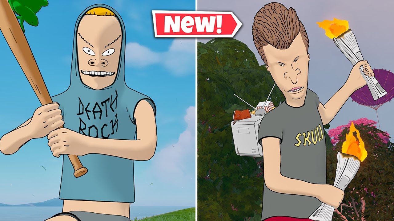 NEW BEAVIS & BUTT-HEAD Bundle Gameplay In Fortnite!
