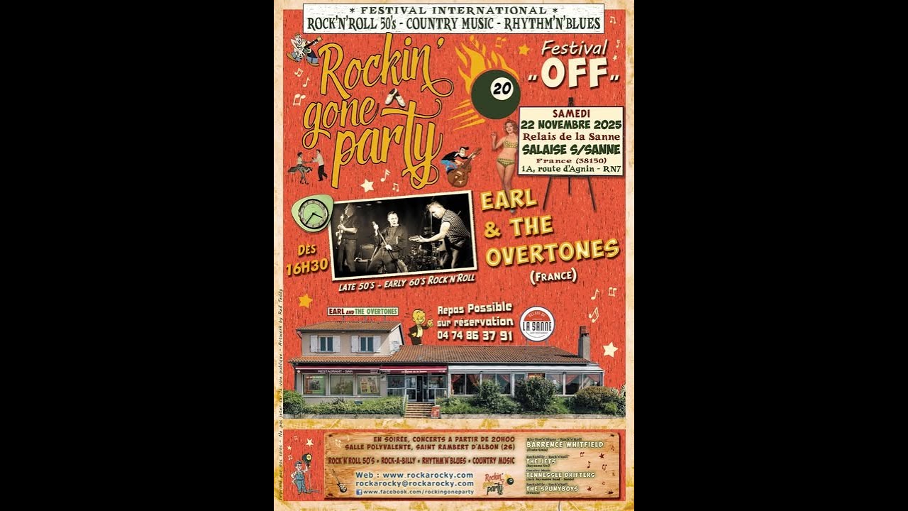 Earl & The Overtones Rockin Gone Party Off 2025