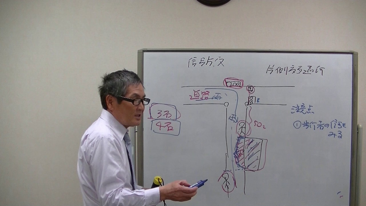 警備員教育２８　信号片側交互通行の場合、交通誘導警備業務