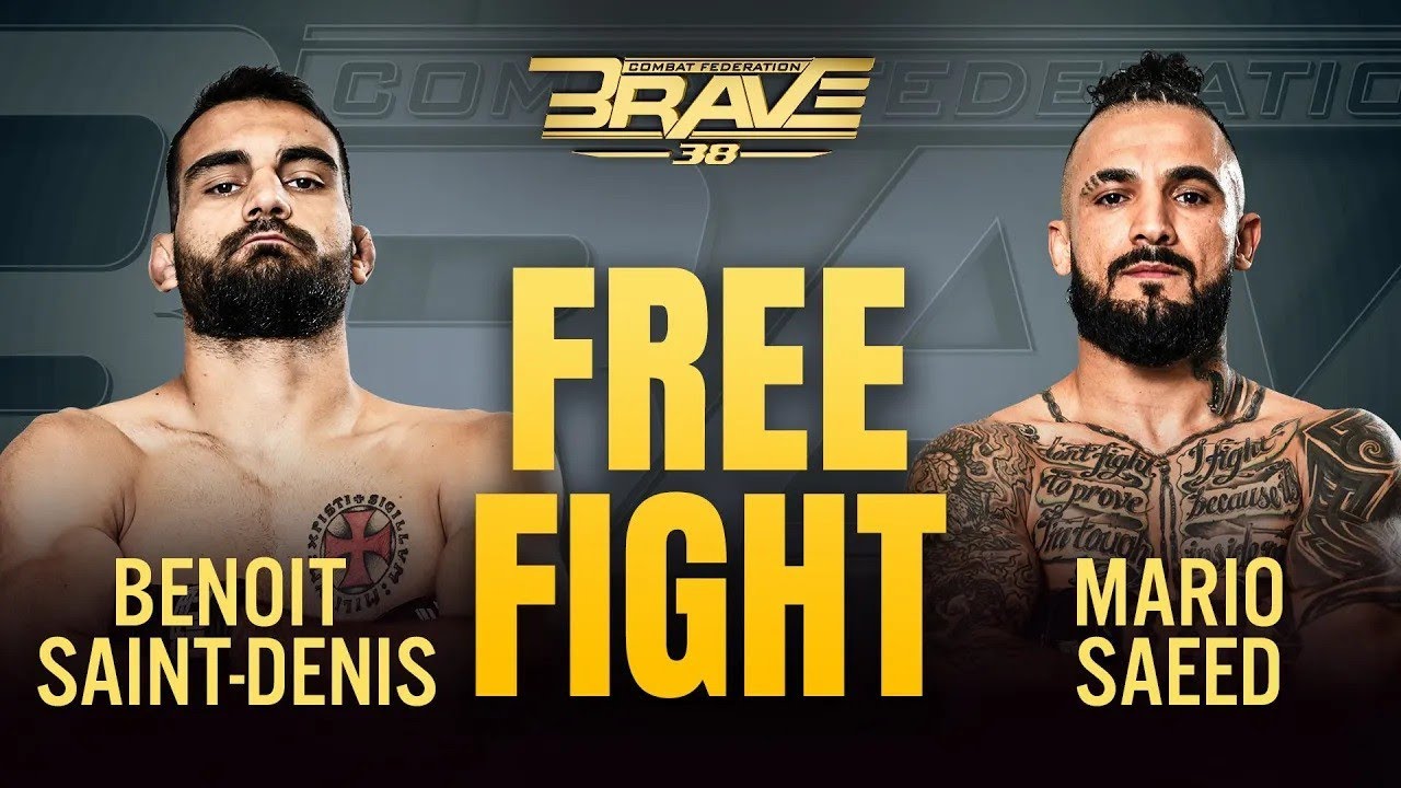 Benoit Saint Denis vs Mario Saeed | Free Fight | BRAVE CF 38