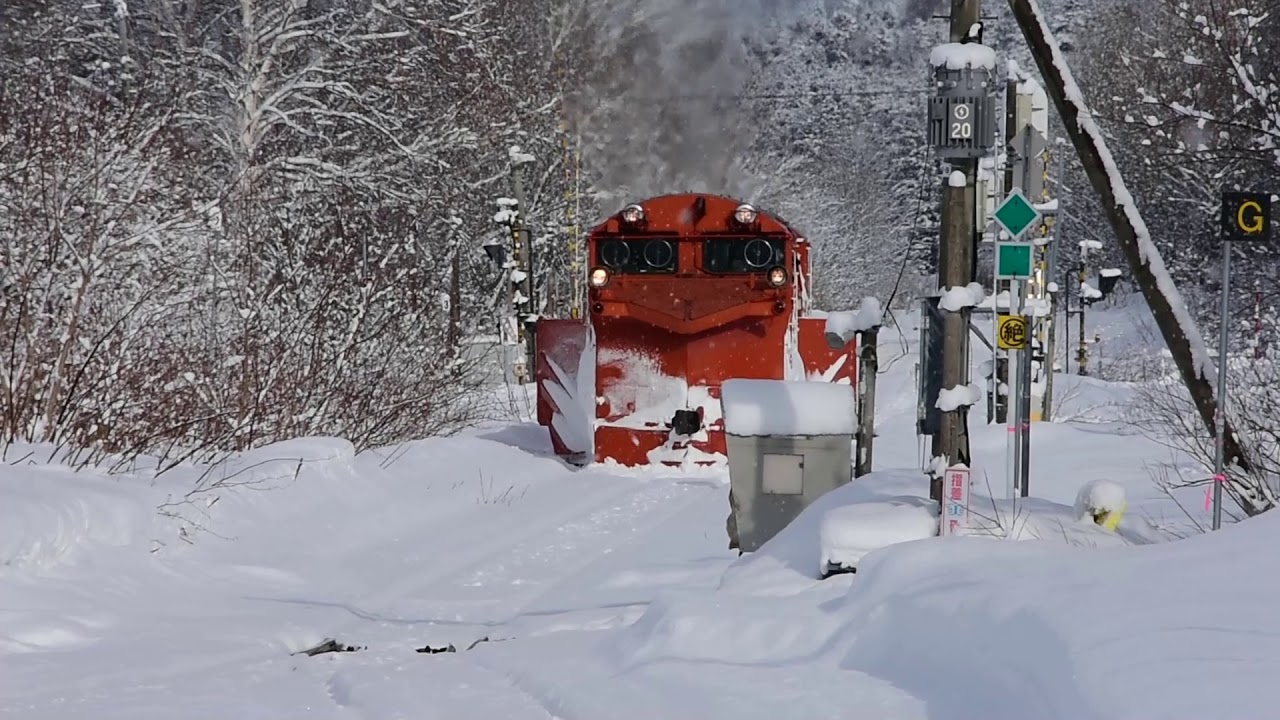 北海道JR宗谷本線天塩中川駅ラッセル