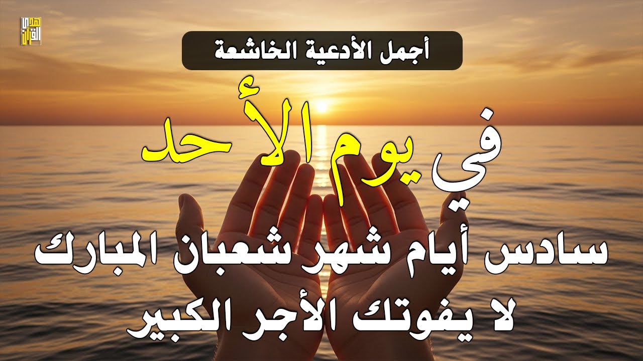أفضل دعاء فى يوم الأحد 6 من شهر شعبان المبارك | شهر مستجاب فيه الدعاء بإذن الله لا يفوتك أجره