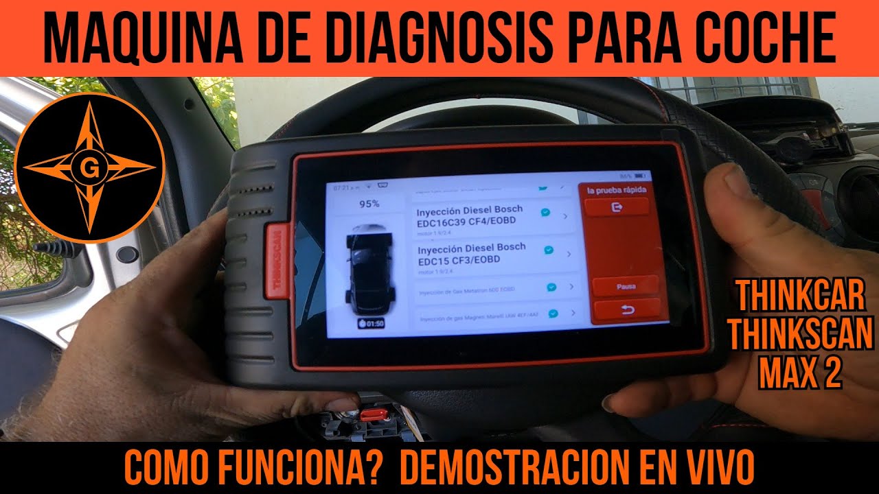 COMO FUNCIONA  un EQUIPO DE DIAGNOSIS para COCHE ,  THINKCAR THINKSCAN MAX 2 / GINESSOT