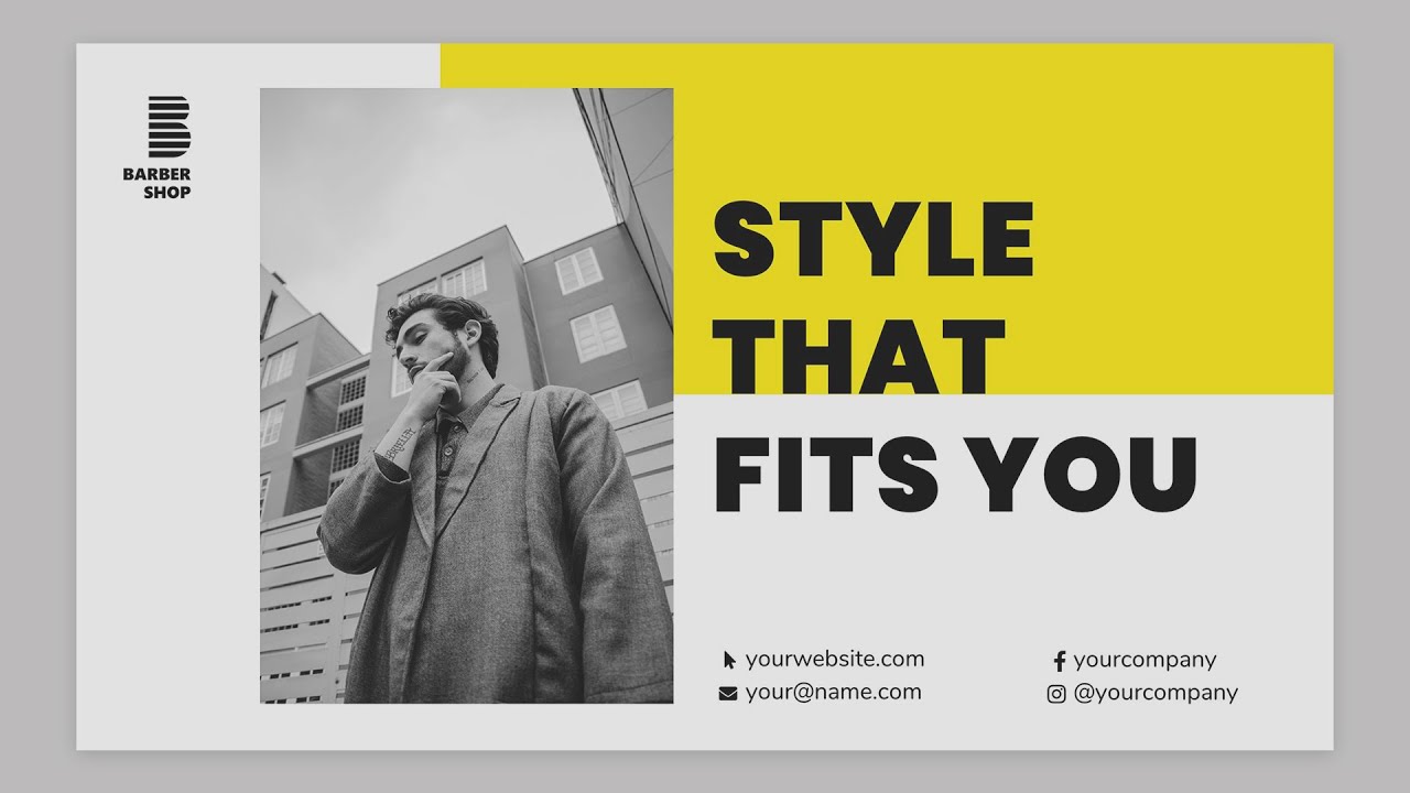 Barbershop PowerPoint Presentation Template