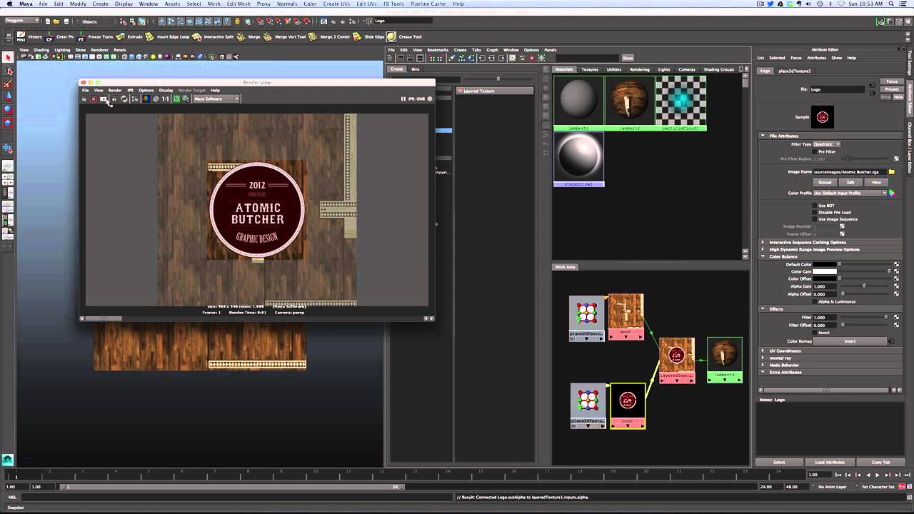 Maya - Layered Texture Node