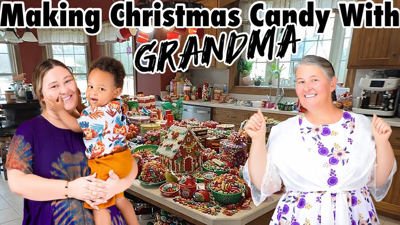 Making Christmas Candy With Grandma | Holidays | Family | Snacks | Food | DIY | The Bichanga Family|
