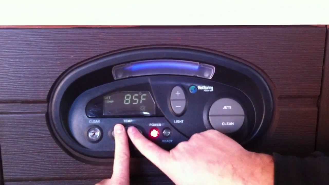 Hot Spring Spa Control Head Operation 2001-2008